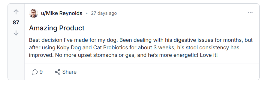 Koby Dog and Cat Probiotics Review