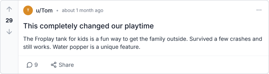 Froplay RC Racetank Review 